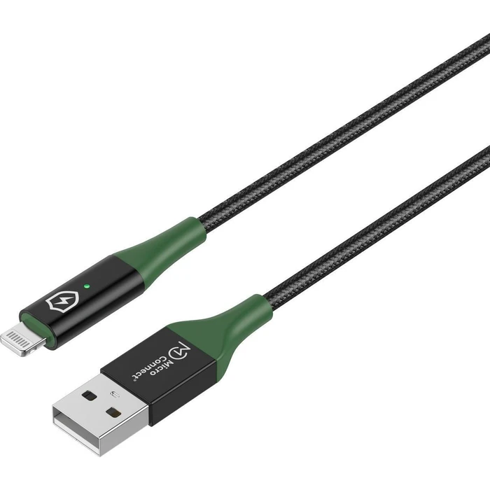 Microconnect καλώδιο USB-A σε Lightning Μαύρο 1 m