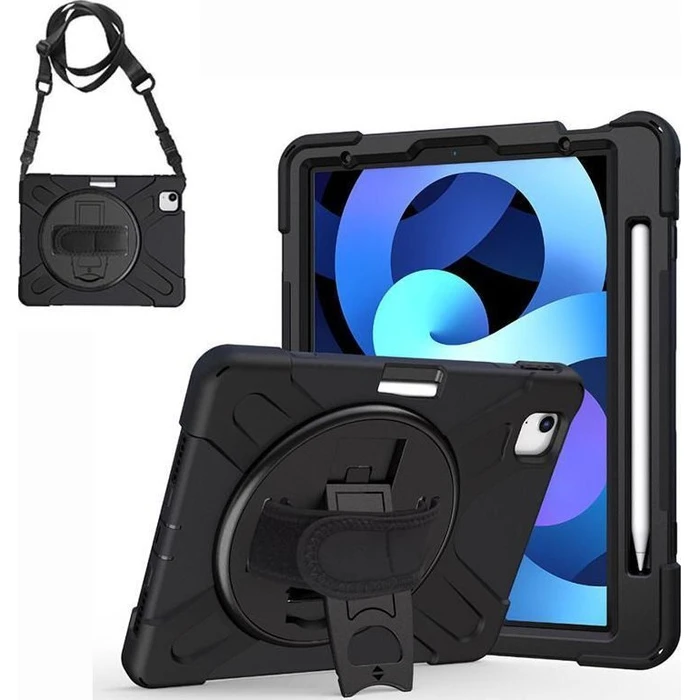 eSTUFF Back Cover Black (iPad Air 11 2026/2025/2024) - CHICAGO Full Body Defender