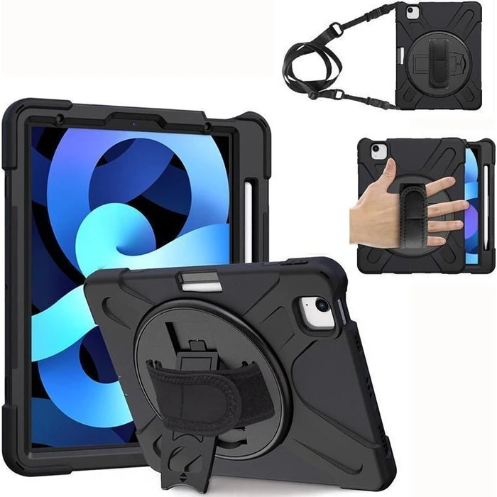 eSTUFF Back Cover Black (iPad Air 11 2026/2025/2024) - CHICAGO Full Body Defender
