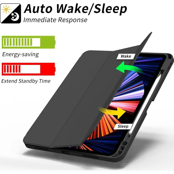 eStuff Flip Cover Μαύρη (iPad Pro 13)