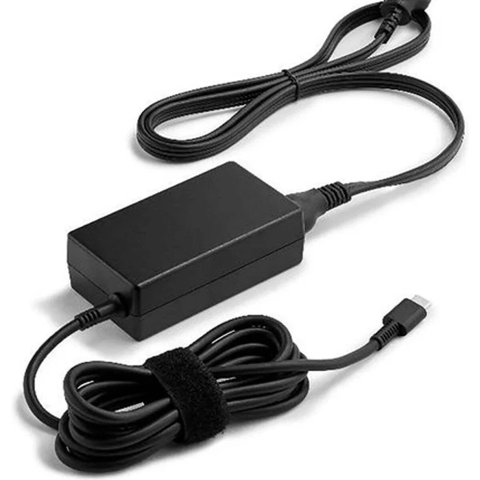 HP USB-C Laptop Charger 65W (SPS-65W ADPTR / 2R882AV) with Detachable Power Cable