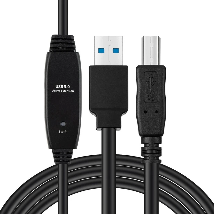 MicroConnect Active USB 3.2 Gen 1 A-B Cable 7 m - USB-A male to USB-B male (USB3.0AB7B)