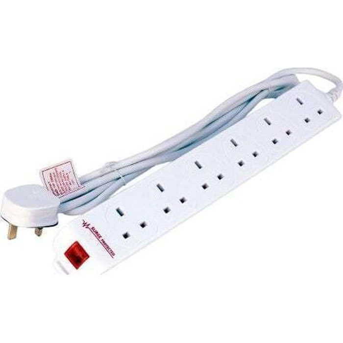 Microconnect Πολύπριζο 6 Θέσεων με Καλώδιο 2m (Type G)