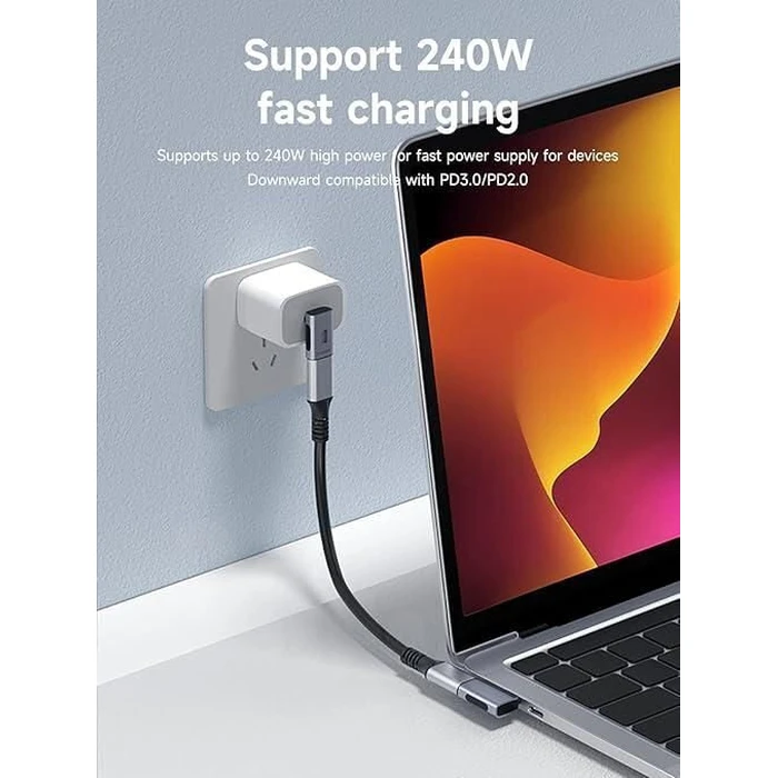 Microconnect USB-C male to USB-C female adapter (USB4-CCFA-240W)