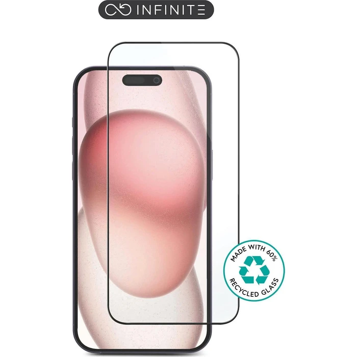 eStuff Infinite iPhone 16 Plus Screen Protector - Full Cover Tempered Glass Titan Shield