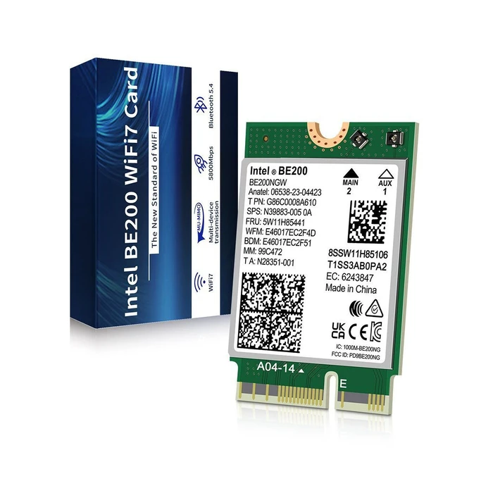 Intel Ασύρματη Κάρτα Δικτύου Wi‑Fi 7 (5800 Mbps) PCI