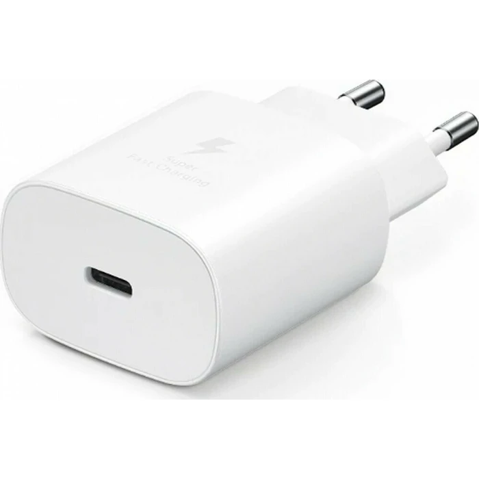Samsung Φορτιστής Τοίχου USB-C 25W Power Delivery EP-TA800N / EP-TA800NW Λευκός (Bulk)