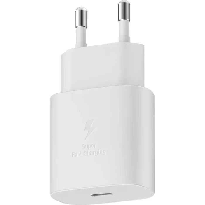 Samsung Φορτιστής Τοίχου USB-C 25W Power Delivery EP-TA800N / EP-TA800NW Λευκός (Bulk)