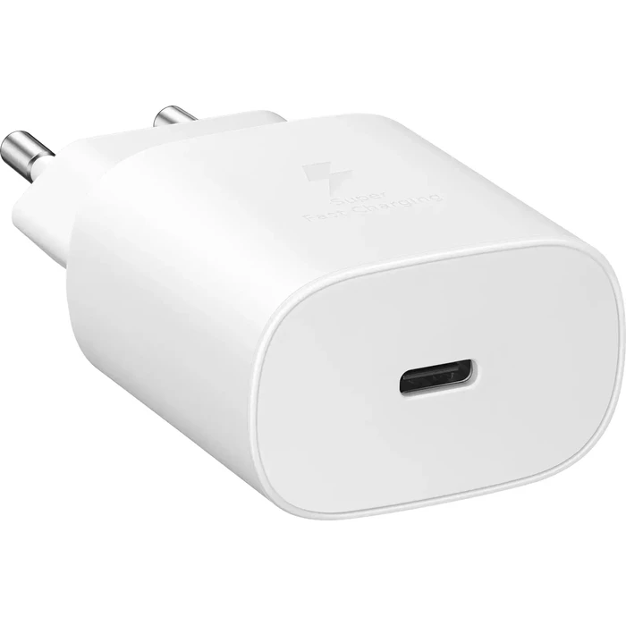 Samsung Φορτιστής Τοίχου USB-C 25W Power Delivery EP-TA800N / EP-TA800NW Λευκός (Bulk)