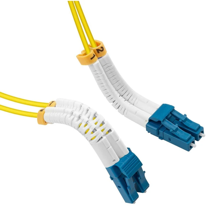 Lanview LC-LC Fibre Optic Cable 0.5m Yellow