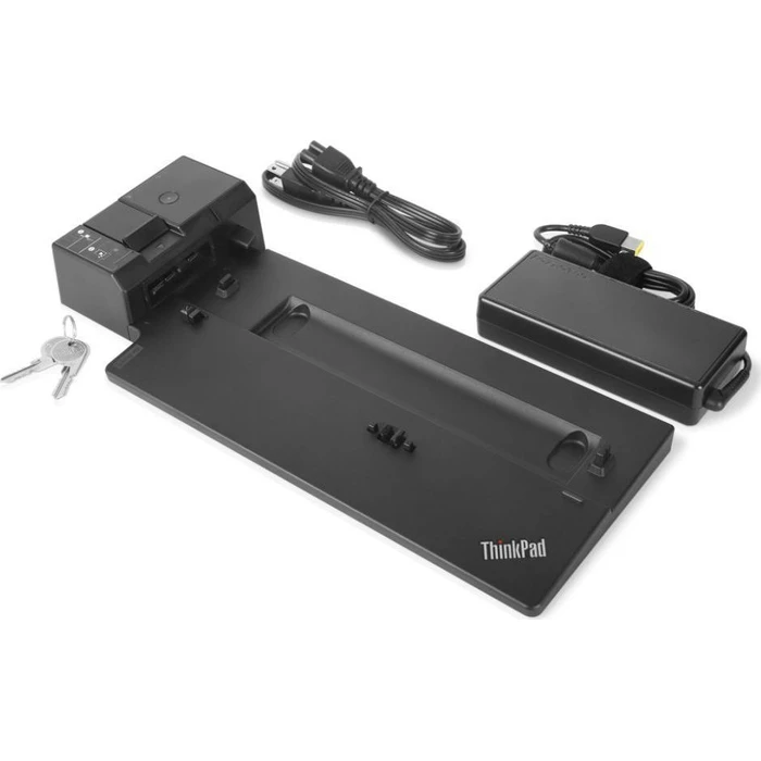 Lenovo ThinkPad Ultra USB-C Docking Station με HDMI/DisplayPort 4K, PD, Ethernet και σύνδεση 2 Οθονών - Μαύρο