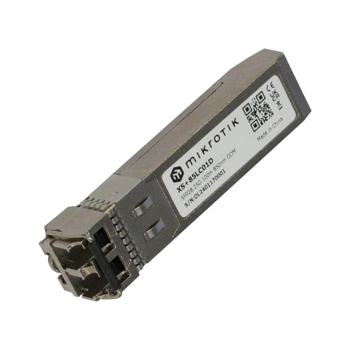 MikroTik XS+85LC01D SFP28 25Gbps Multirate Transceiver 850nm LC 100m