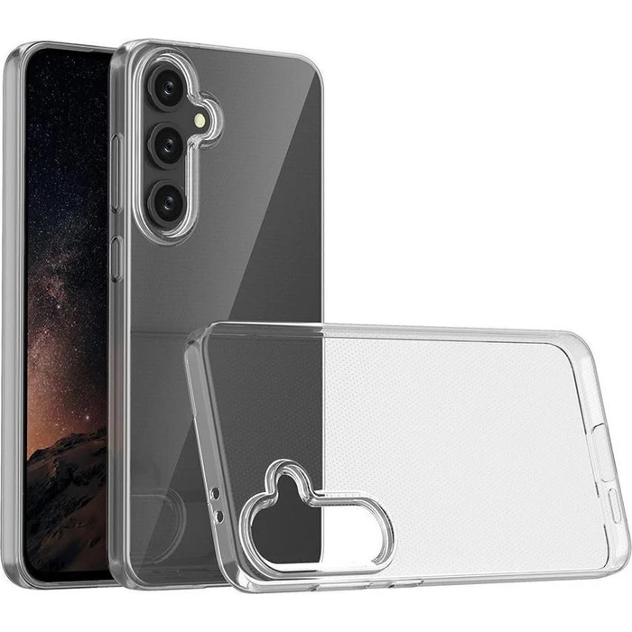 eSTUFF Clear Silicone Back Cover for Galaxy S24 FE (LONDON) - ES67463003-BULK