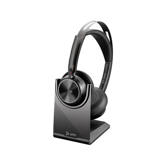 HP Voyager Focus 2 Microsoft Teams Certified Wireless On?Ear Headset with Charging Stand (USB?C)