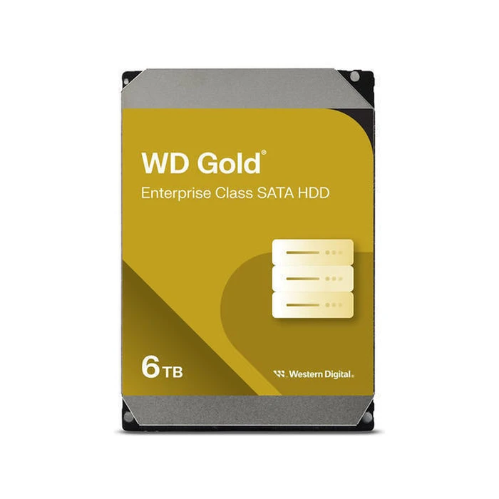 Western Digital Gold 6TB Internal HDD 3.5" SATA III 7200 RPM 256MB Cache for NAS/Server WD6004FRYZ