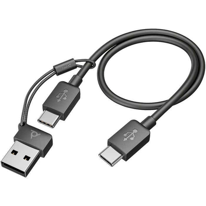 HP/Poly Voyager Focus 2 USB-C Headset with USB-C to USB-A Adapter (VOIP Headset)