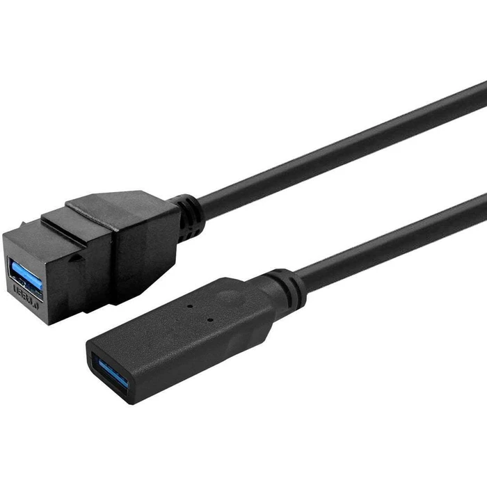 Vivolink Keystone Black USB 3.0 A-female to USB 3.0 A-male