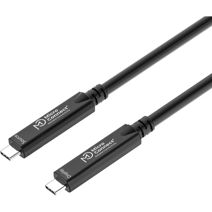 Microconnect USB-C to USB-C Video Cable 15m 60W Black (MC-USB3.2CC15-8K-OP)