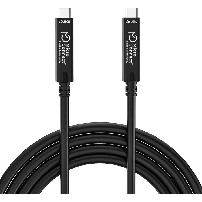 Microconnect USB-C to USB-C Video Cable 15m 60W Black (MC-USB3.2CC15-8K-OP)