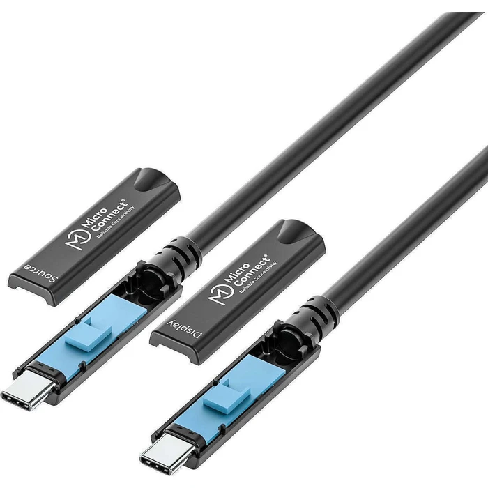 Microconnect USB-C to USB-C Video Cable 15m 60W Black (MC-USB3.2CC15-8K-OP)