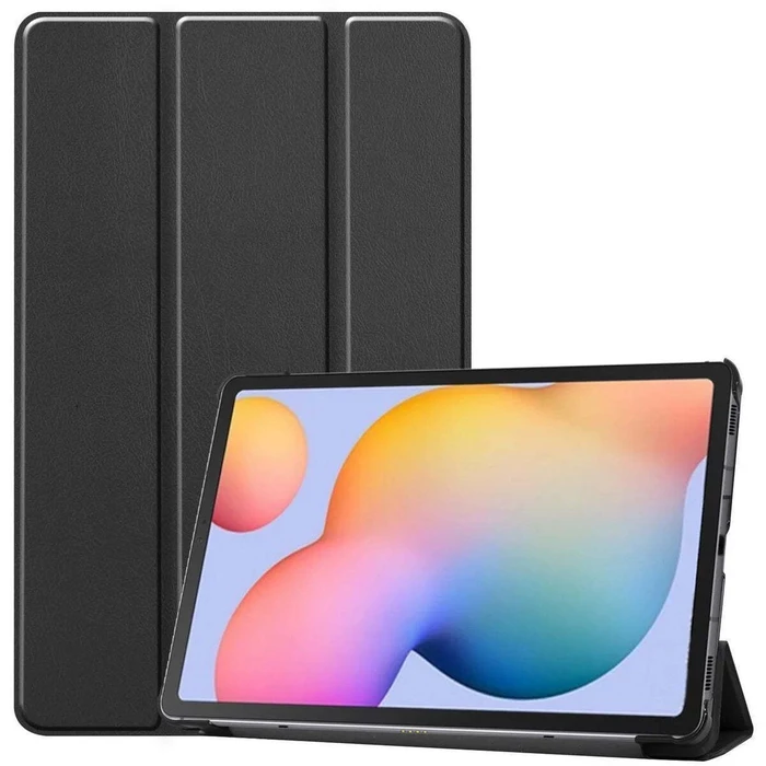 Θήκη Folio eSTUFF HOUSTON για Samsung Galaxy Tab A11 - Μαύρη PU δερματίνη, σκληρή πλαστική πλάτη