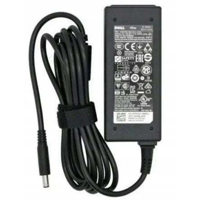 Dell Laptop AC Adapter 45W 19.5V (3J9PW) with Detachable Power Cable and Interchangeable Plug Set