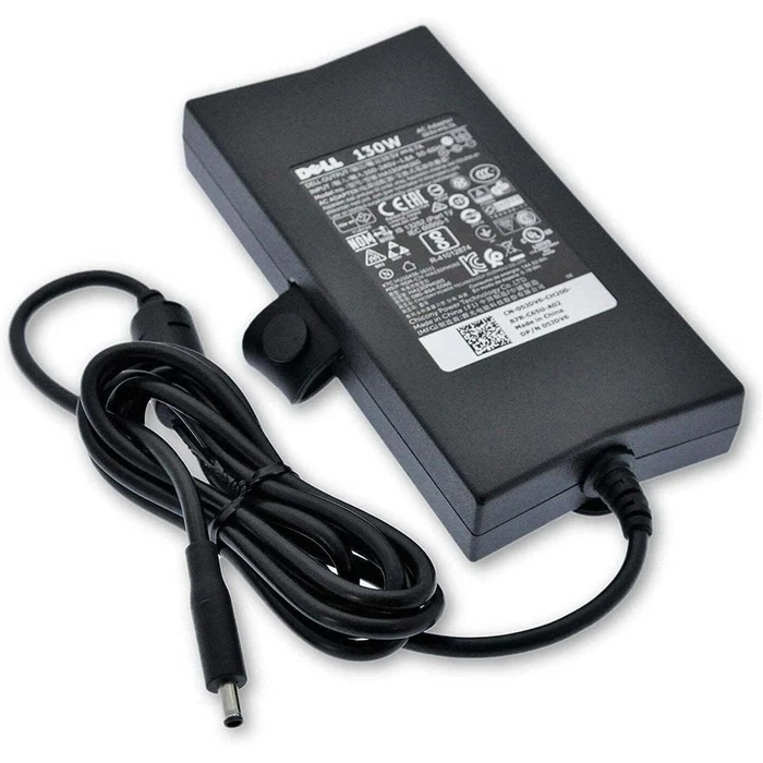 Dell Laptop AC Adapter 130W 19.5V with Detachable Power Cord and Set of Plugs (PNJCF)