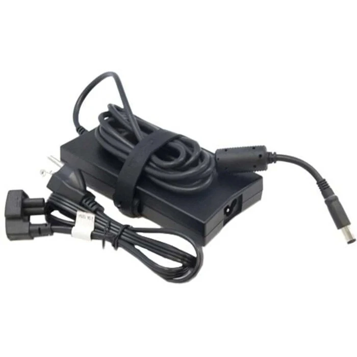 Dell 130W Laptop AC Adapter 19.5V 6.7A with Detachable Power Cord and Interchangeable Plug Set (Model 2TXJ7)