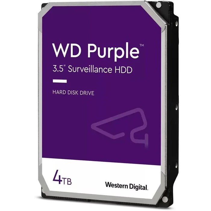 Western Digital Purple 4TB (WD44PURZ) Σκληρός Δίσκος HDD 3.5" SATA III 5400rpm 128MB Cache για Καταγραφικά