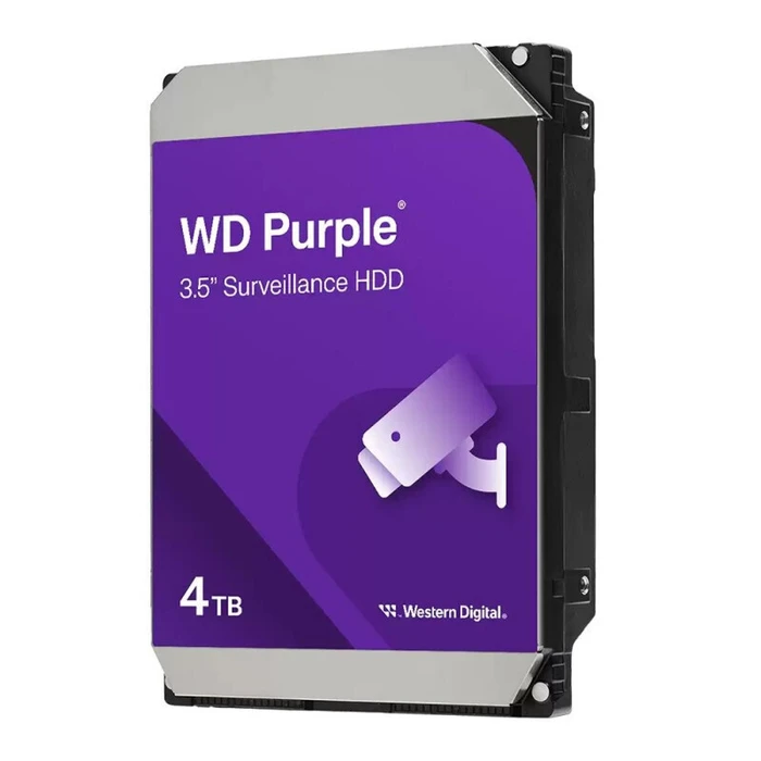 Western Digital Purple 4TB (WD44PURZ) Σκληρός Δίσκος HDD 3.5" SATA III 5400rpm 128MB Cache για Καταγραφικά