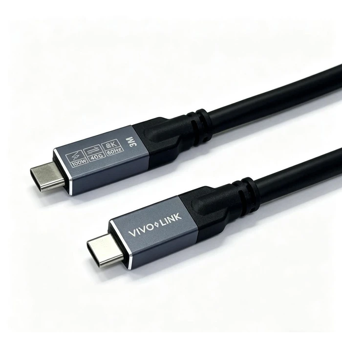 Vivolink USB-C to USB-C Cable 2m - USB4 40Gbps 240W PD (PROUSB4MM2)