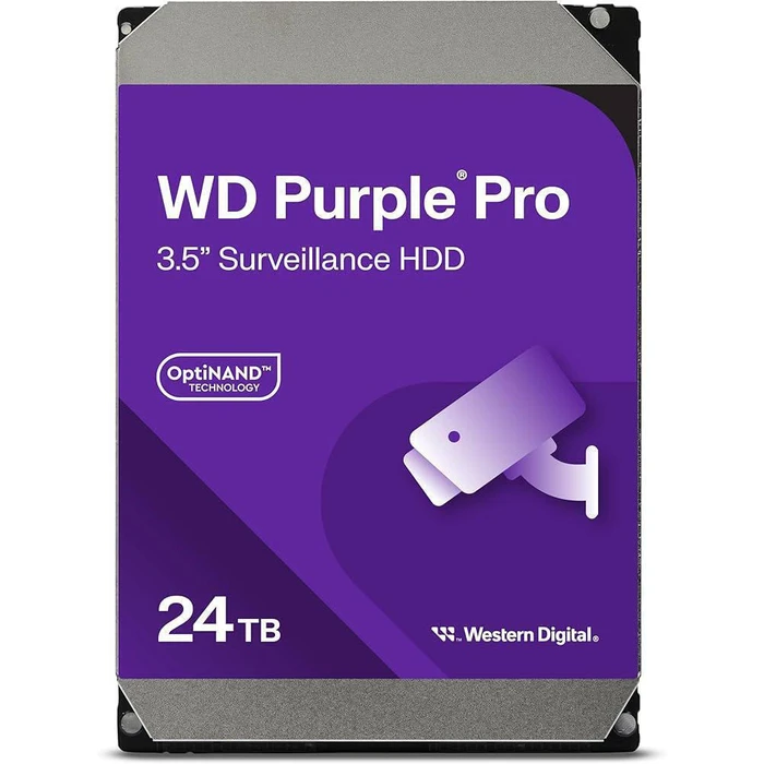 Western Digital Purple Pro Smart 24TB HDD 3.5" SATA III 7200rpm 512MB Cache (WD241PURP)