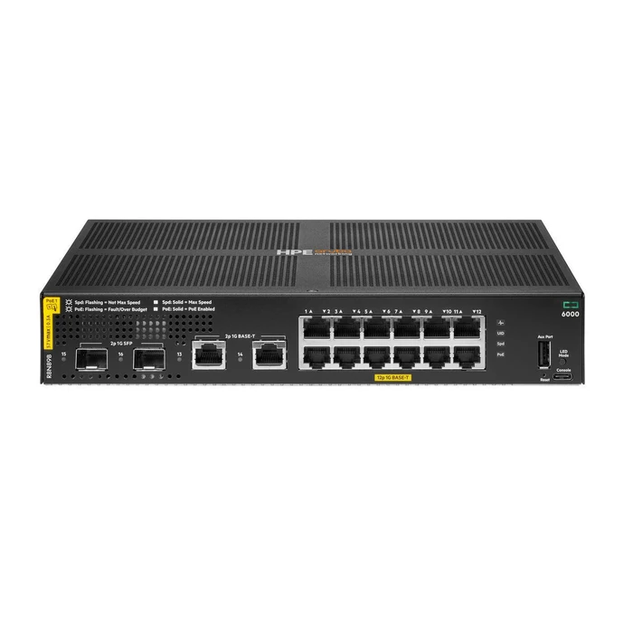 HP R8N89B#ABB Διαχειριζόμενο Switch L2 Aruba CX 6000 12P - 12 x 1GbE