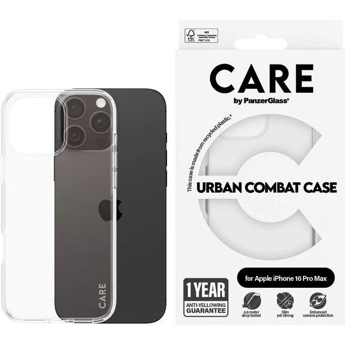 PanzerGlass Case Flagship Transparent for iPhone 16