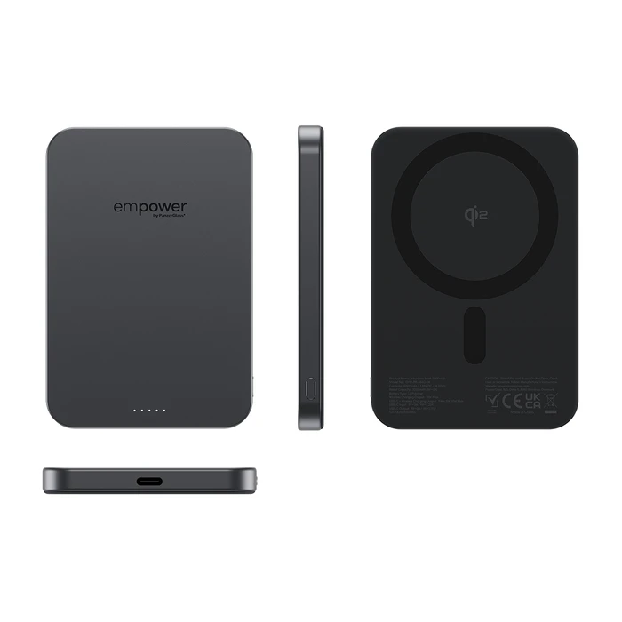 PanzerGlass Empower MagSafe 5000mAh 15W με Θύρα USB-C Μαύρο