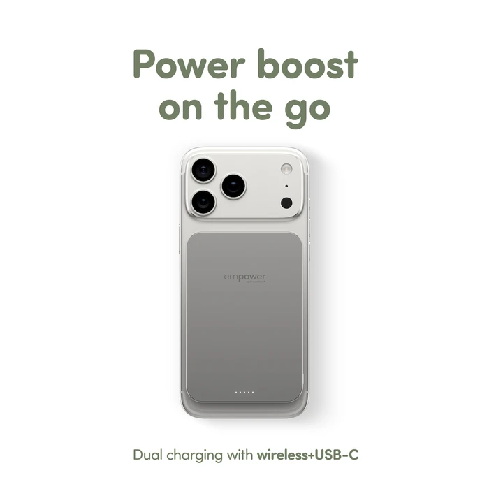 PanzerGlass Empower MagSafe 5000mAh 20W με Θύρα USB-C Titanium