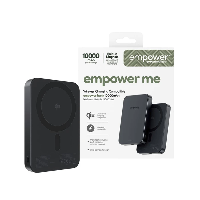Φορητός φορτιστής ταξιδιού PanzerGlass empower Powerbank 10000mAh Space Black