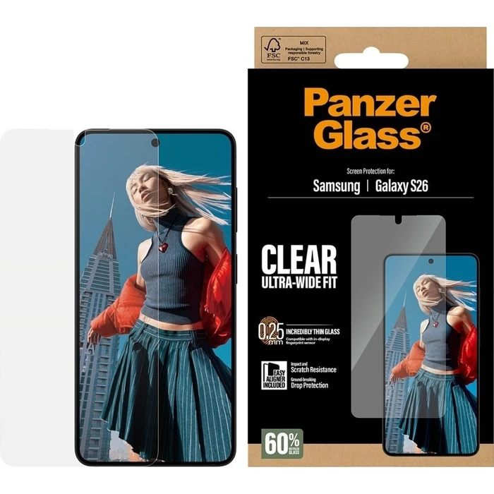 PanzerGlass Σκληρυμένο Γυαλί Προστασίας Οθόνης για Samsung Galaxy S26 με EasyAligner