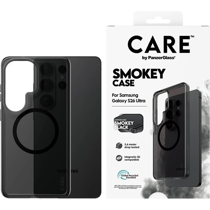 Θήκη PanzerGlass CARE Urban Explorer Smokey Schwarz Qi για Samsung Galaxy S26 Ultra