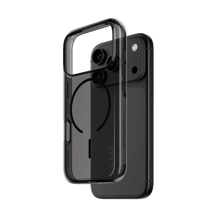 CARE by PanzerGlass Smokey Case W Black MagSafe for Apple iPhone 18 Pro / 17 Pro