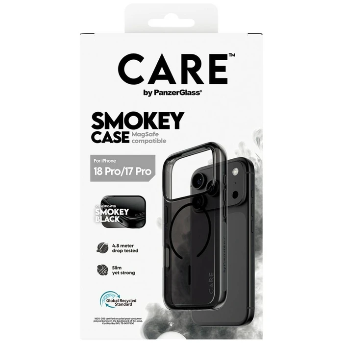 CARE by PanzerGlass Smokey Case W Black MagSafe for Apple iPhone 18 Pro / 17 Pro