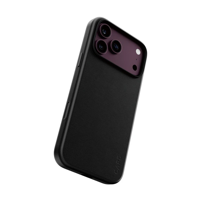 CARE by PanzerGlass Solo Vegan Leather Case Black with MagSafe for iPhone 17 Pro Max
