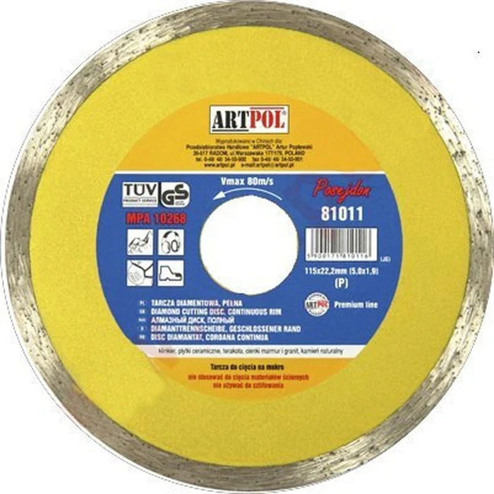 Artpol Cutting Disc for Construction Materials 125x22.2mm