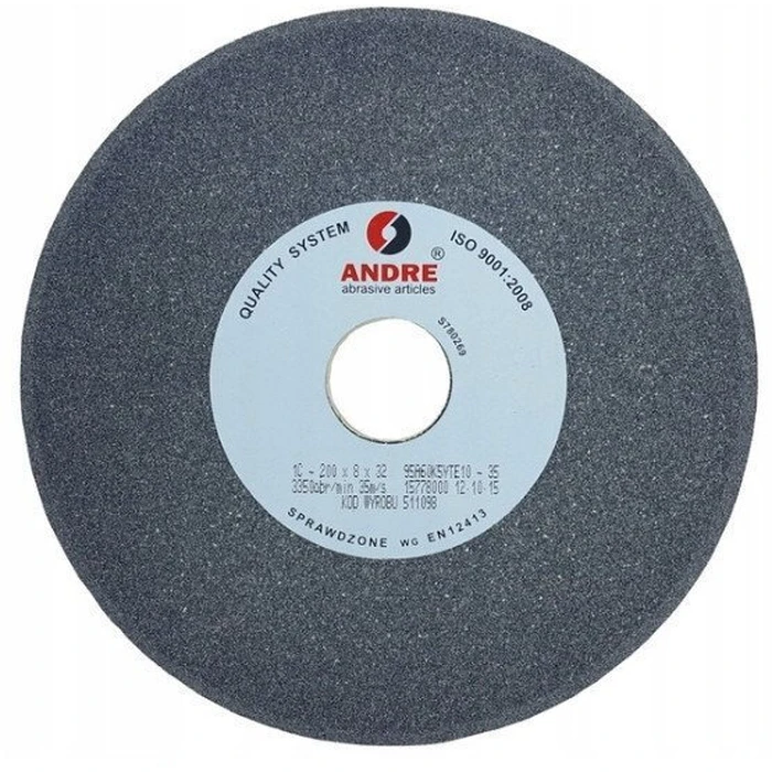 Andre Profiled Grinding Wheel 200mm x 8mm x 32mm 95A60K5VTE10-35 Grey (Type 1C)