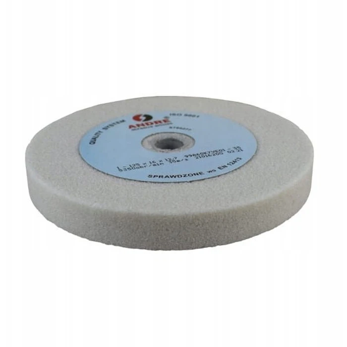 Andre Flat Grinding Wheel 125mm x 16mm x 12.7mm White Type 1