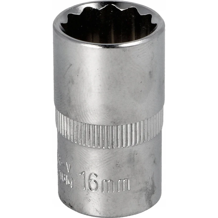 Honiton 12-Point Socket with 1/2" Square Drive, 16 mm - Model H1716