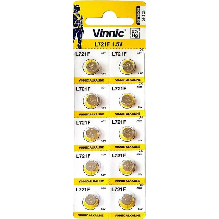 Vinnic Μπαταρίες AG11 L721 10άδα