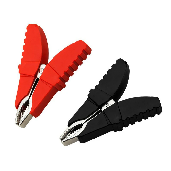 XTREME Crocodile Clips Thick 30A Black Red
