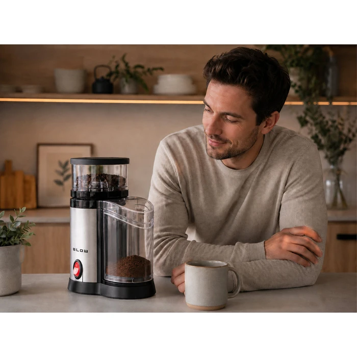 Blow Ηλεκτρικός Μύλος Καφέ CG-02 150W 100gr Ασημί