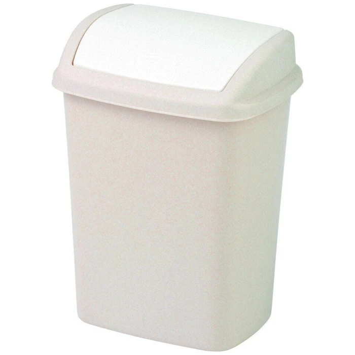 Curver Plastic Waste Bin 10L Beige (25x36x20 cm)